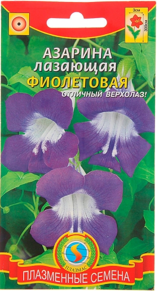 Азарина Лазающая Фиолетовая, 10шт, Плазменные семена
