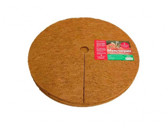 Приствольный круг из волокна кокосового ореха Мульчаграм d=60см